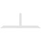 Ekena Millwork Portland Architectural Grade PVC Gable Bracket, 72"W x 27"H x 2"D x 4"F, 9/12 Pitch GBP072X27X0204POR00 - alternate 2